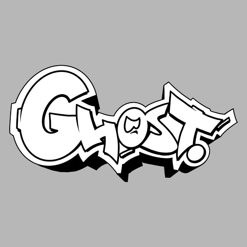 Ghost Graffiti Style Typographie Design