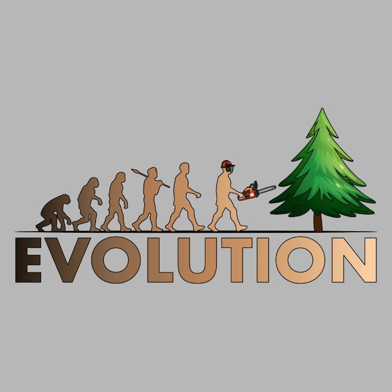 Couleur de l'évolution de la tronçonneuse