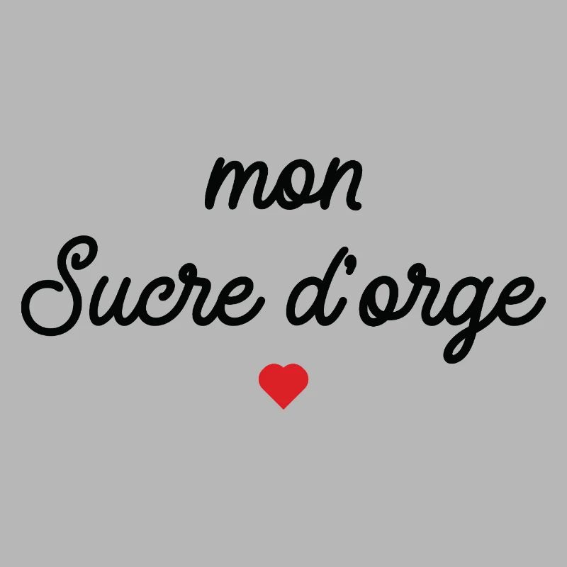 Mon Sucre d'Orge Script Cœur Rouge