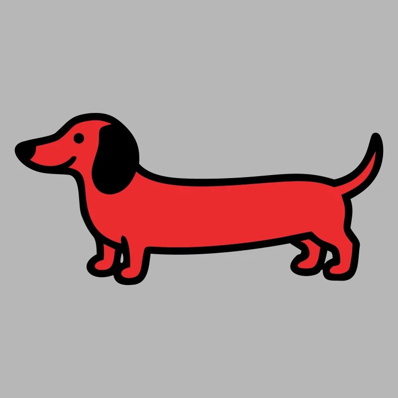 Hunting Dog Dachshund Profile Vector