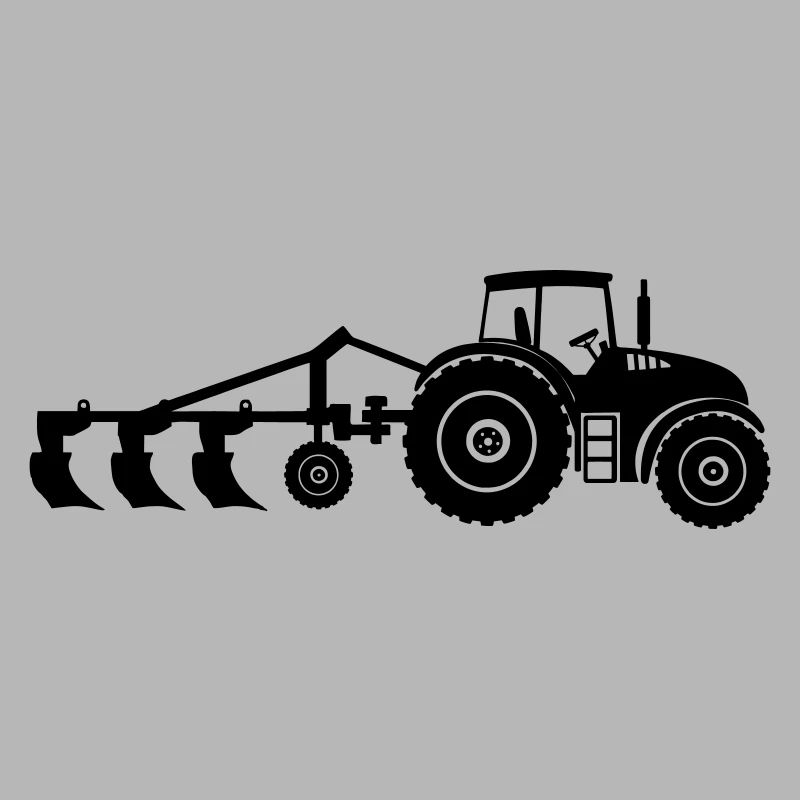Acker-Traktor-Pflug