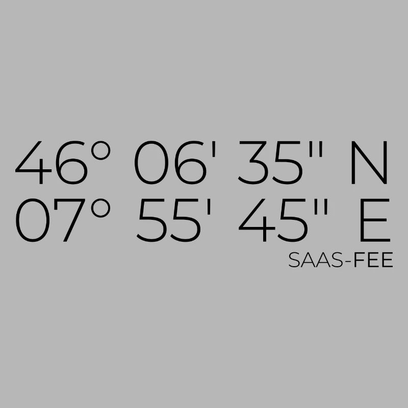 Coordinates Saas-Fee