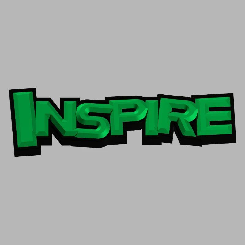INSPIRE – Modern 3D Typography Design