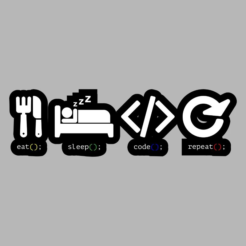 Code Sleep Repeat Developer Life