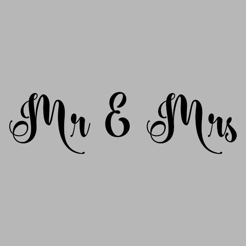 Mr & Mrs beau design de mariage