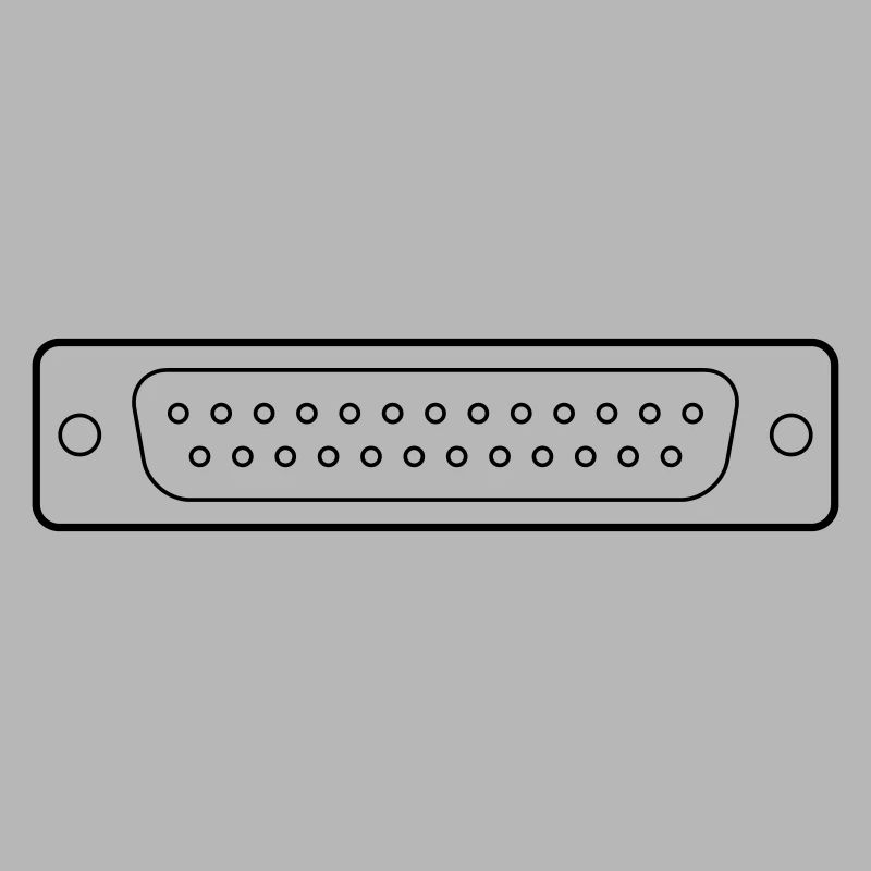 DB 25 Connector Parallel, Drucker