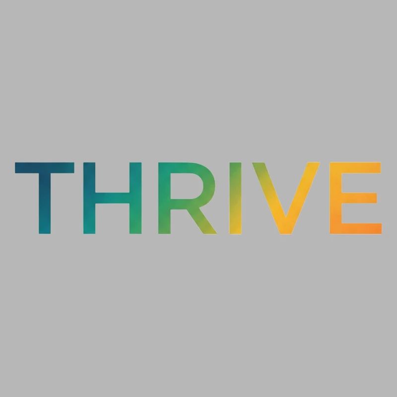 Lettrage dégradé Thrive