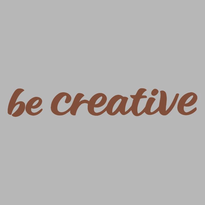 Sei kreativ Script Brown