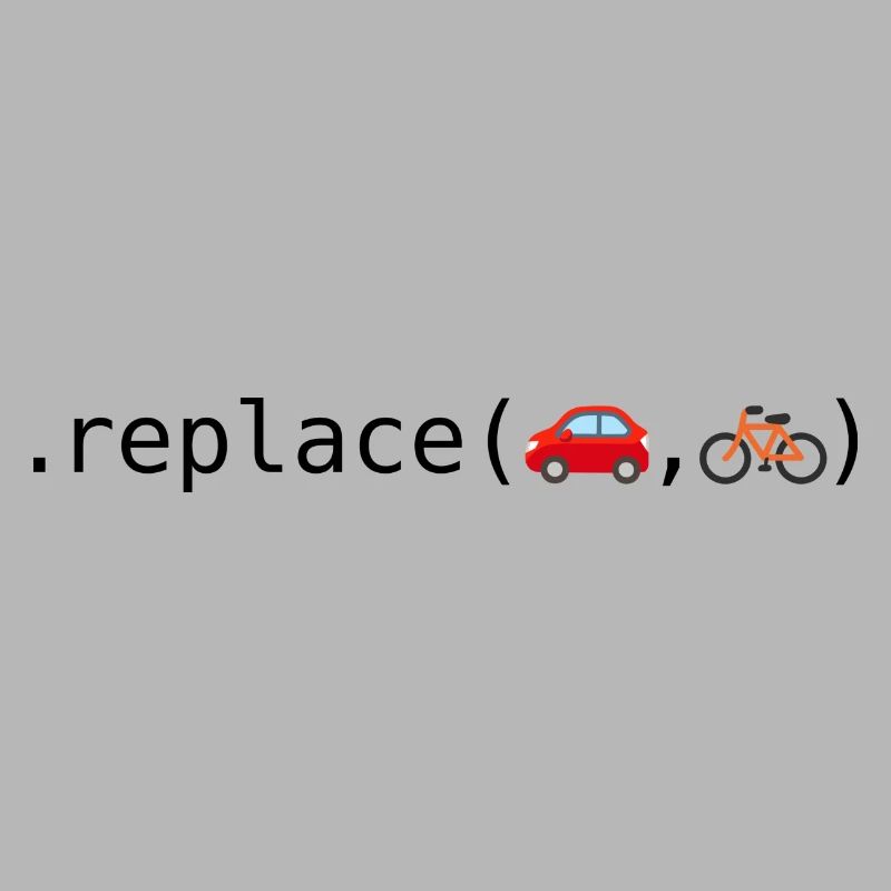 Remplacer les voitures par des vélos; Édition Python