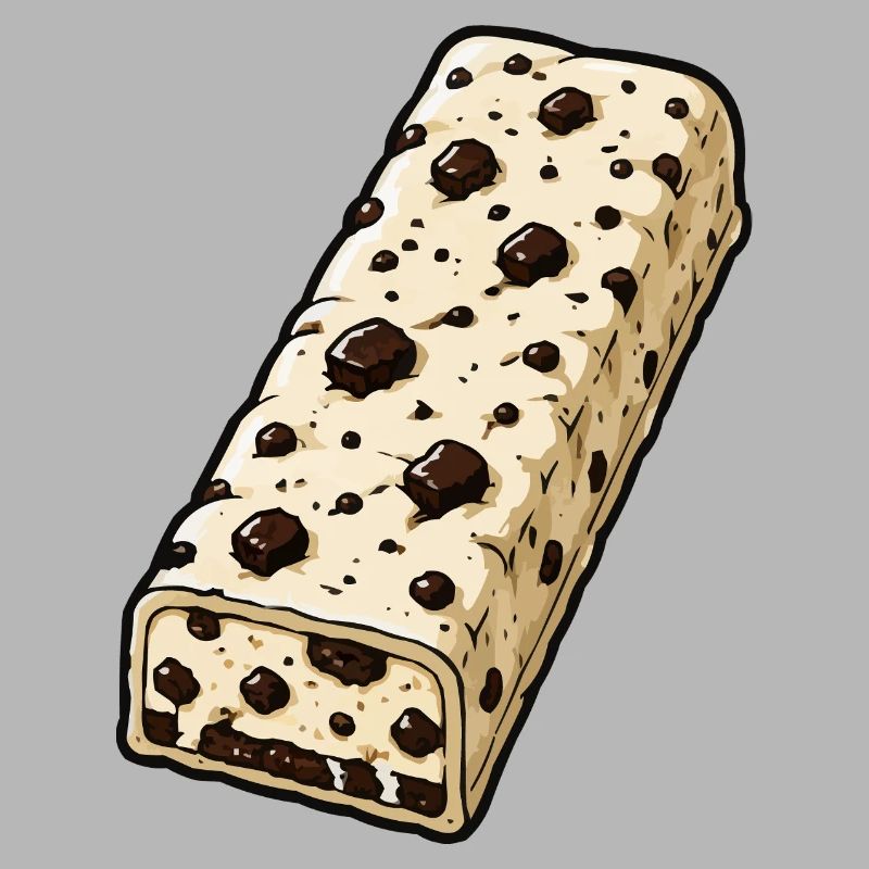 Chocolate Bar with Chocolate Chip Pattern