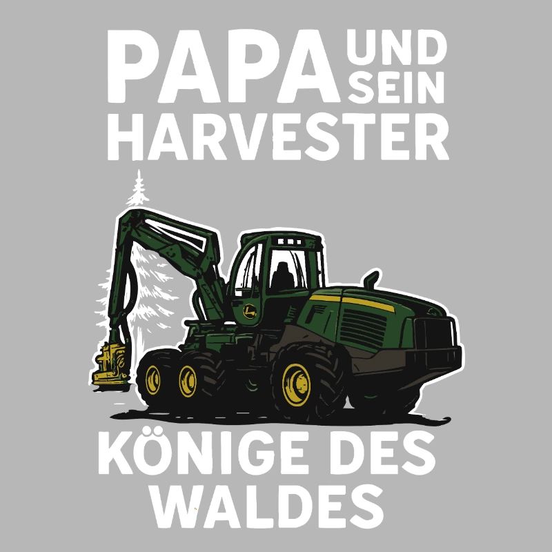 Papa et sa moissonneuse, rois de la forêt