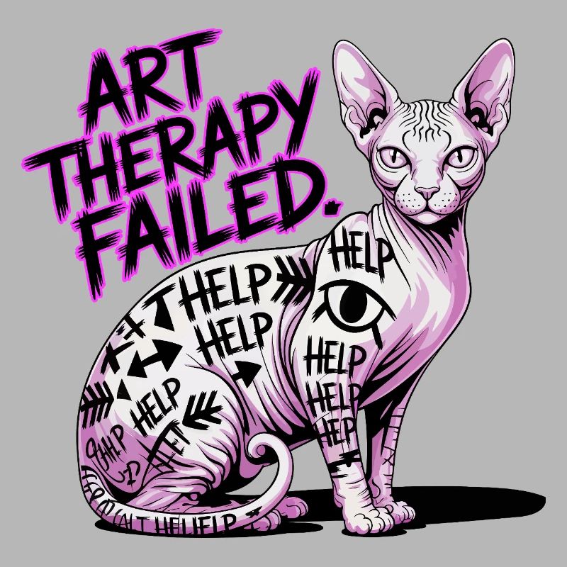 Cat Art Therapy Fail