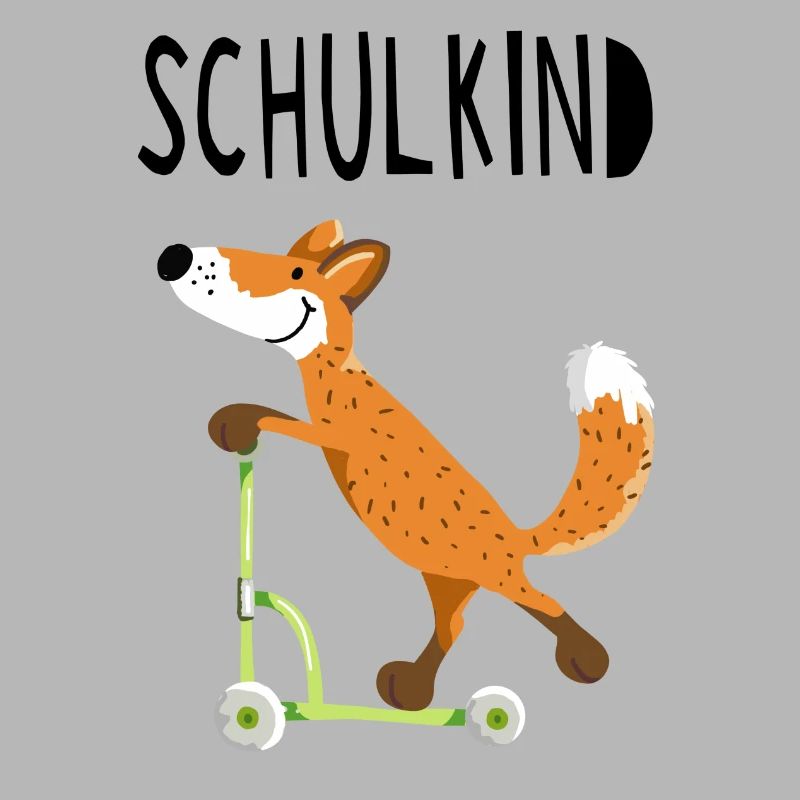 Endlich Schuldkind - Kleiner Fuchs mit Roller