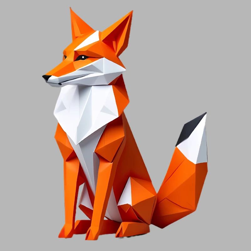 Geometric Polygon Fox