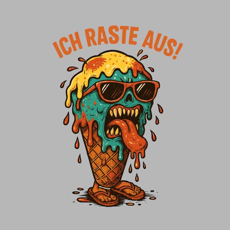 Schmelzendes Eisgesicht