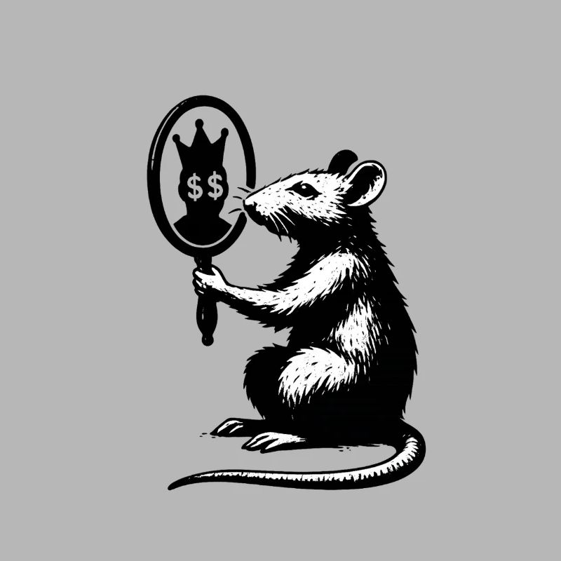 Rat devant le miroir