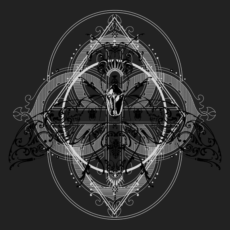 Psychedelic Insects Bug Pattern Ornament