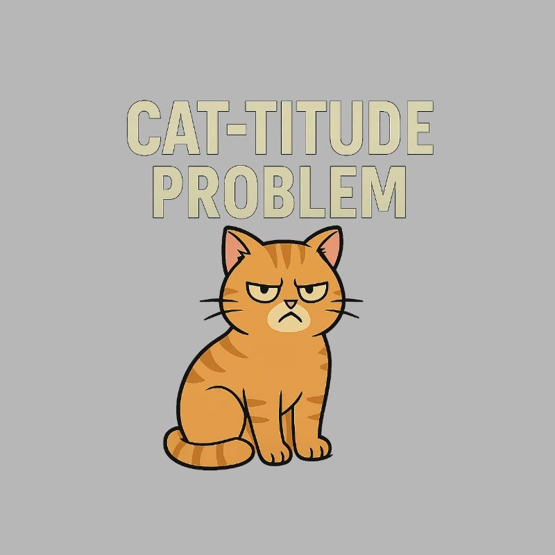 Catitude Problem Mürrische Katze Meme