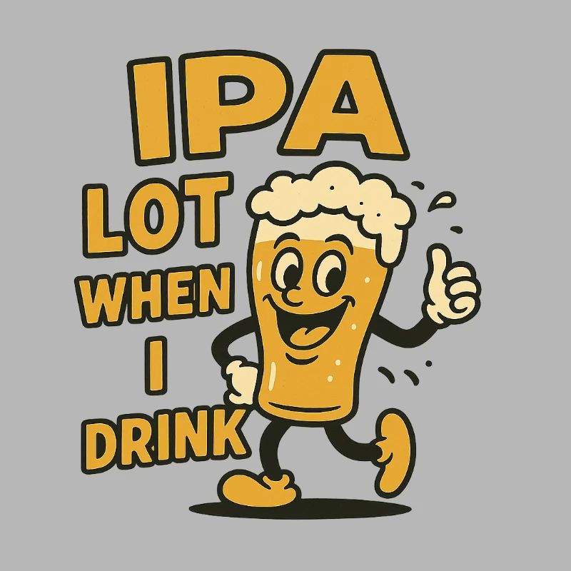 Cheerful beer drinker expression