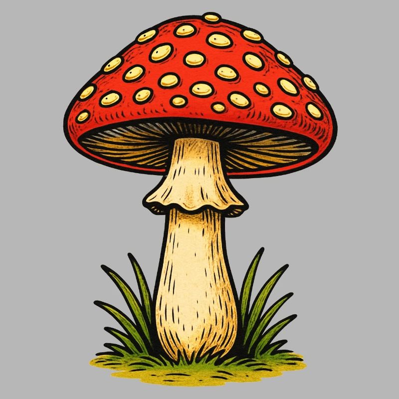 Red Toadstool Retro