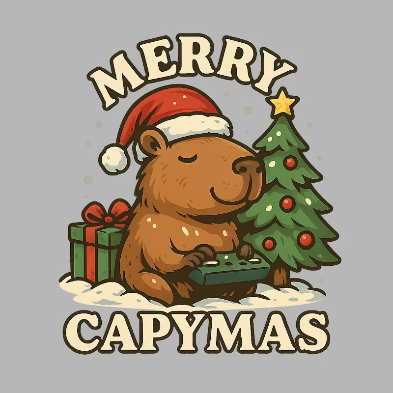 Joyeux Capymas – Noël 🎄 mignon du capybara