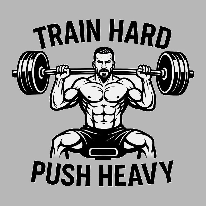 Devise de musculation Push Heavy