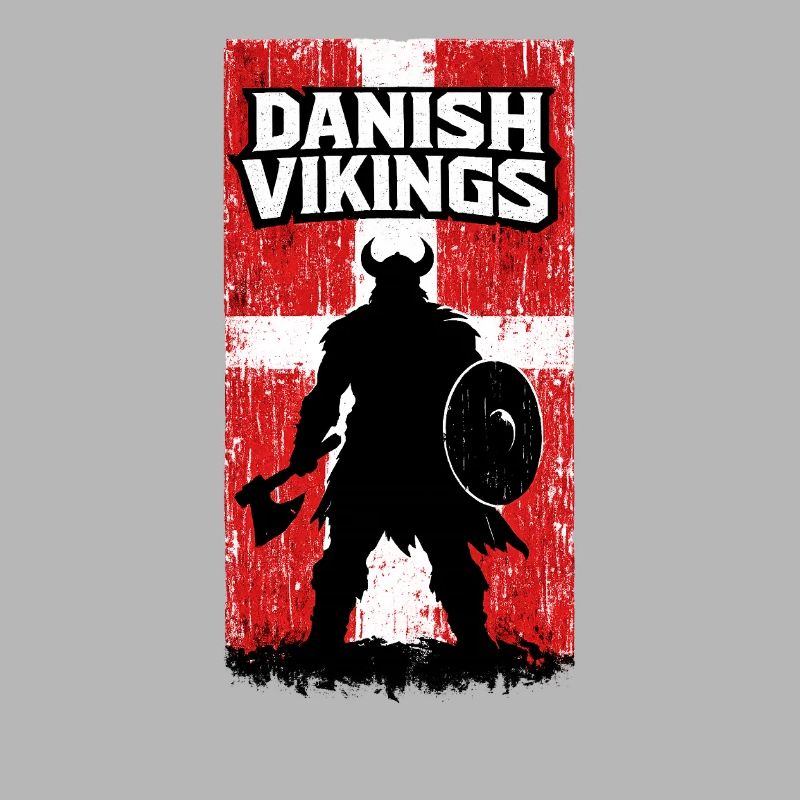 Dänische Wikinger – Wikingerkrieger-Dänische Flagge