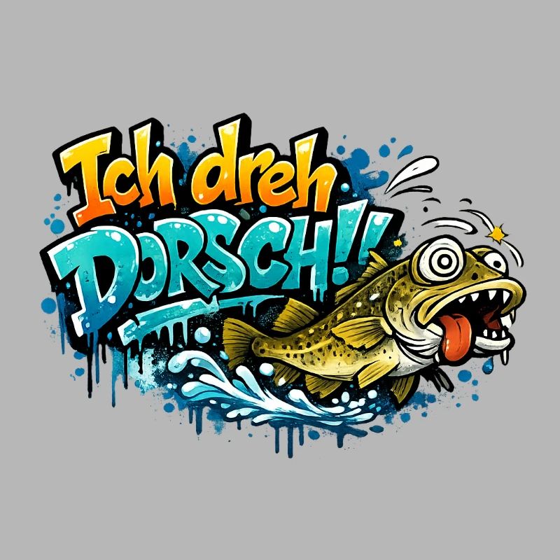 I Shoot Cod Graffiti Fish