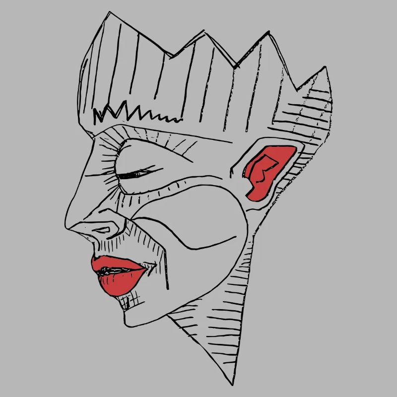 Red lips, silent rage