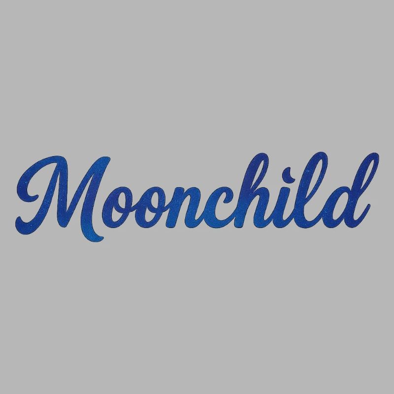 Moonchild Blau Script – Nachtstil