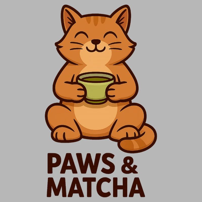 Paws & Matcha Cat