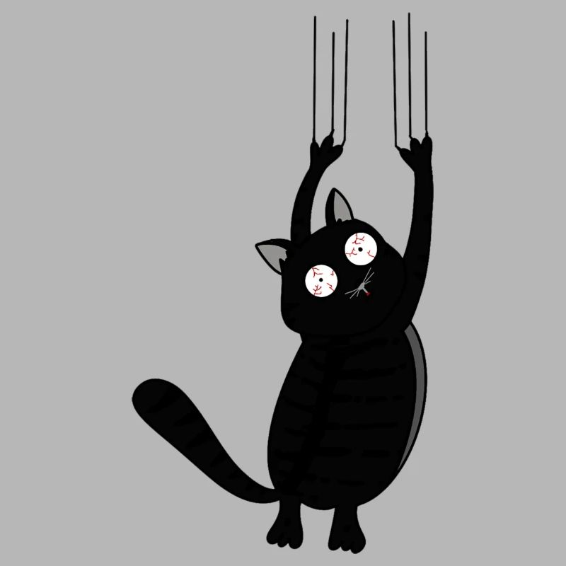 Panic Cat (Black Version)