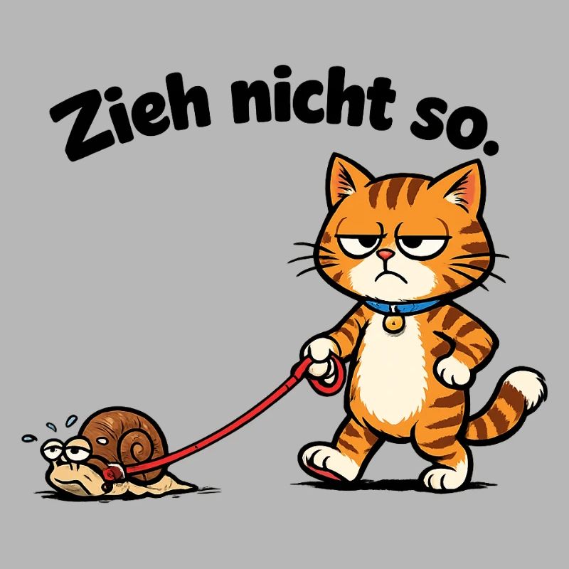 Cat frustration when pulling snails