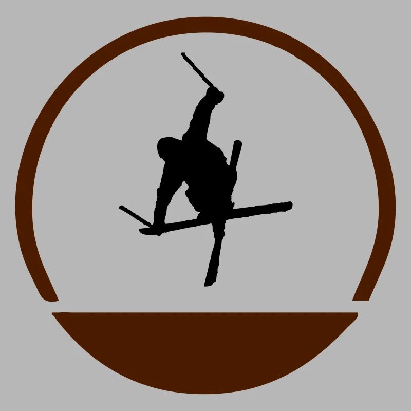 Ski jumper logo