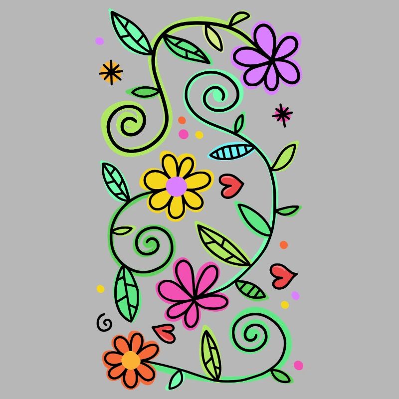 Dekorative Doodle-Gänseblümchen