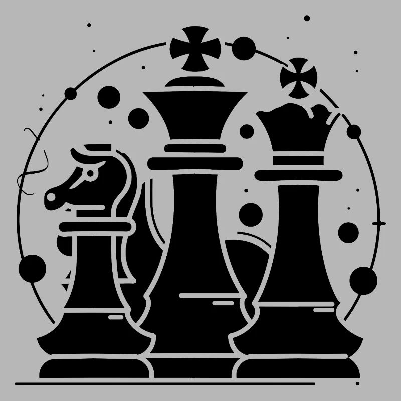 Chess Pieces Comic Look