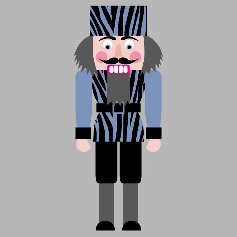 Nutcracker Zebra Pattern Christmas Decoration Advent
