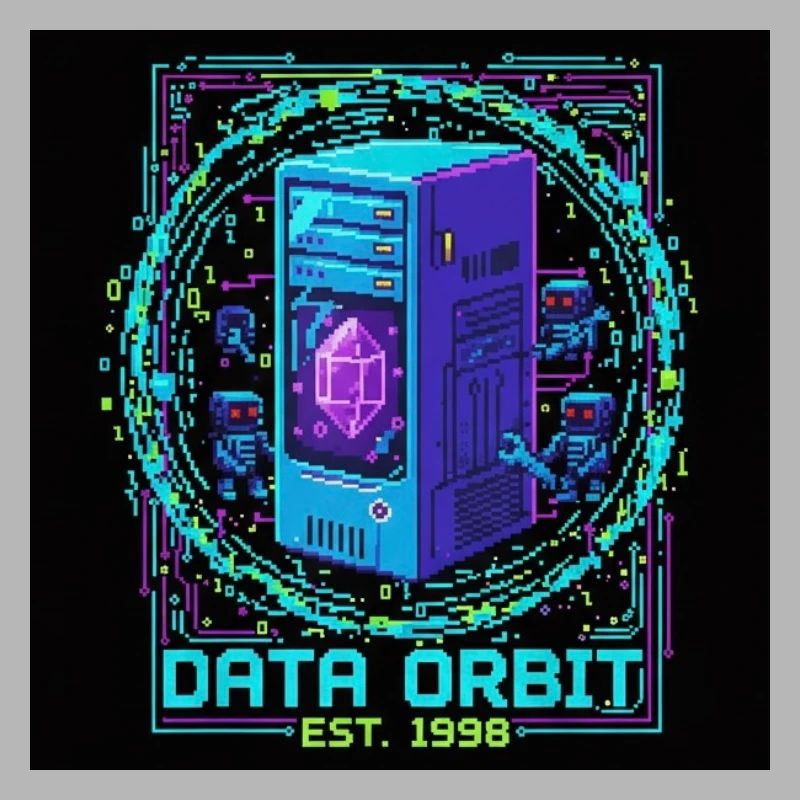 Data Orbit Neon Computer