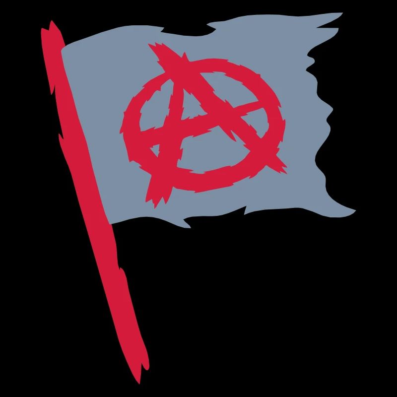 Logo du symbole de l'anarchie du drapeau