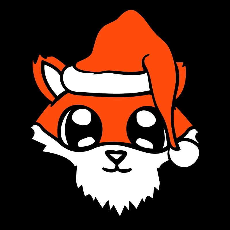 Renard roux Père Noël Cadeau de Noël
