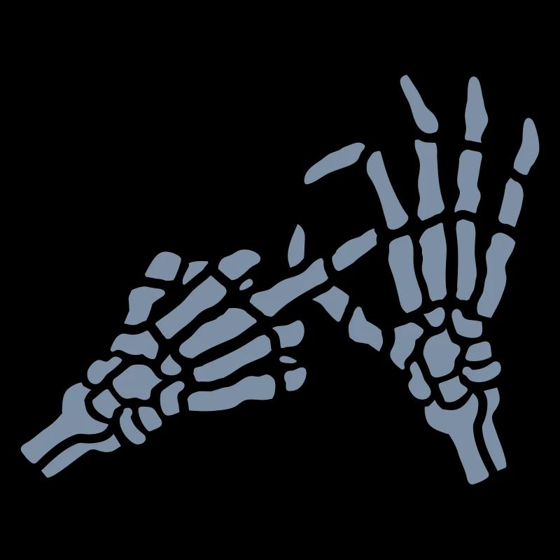 Skeleton Middle Finger Hole Gesture