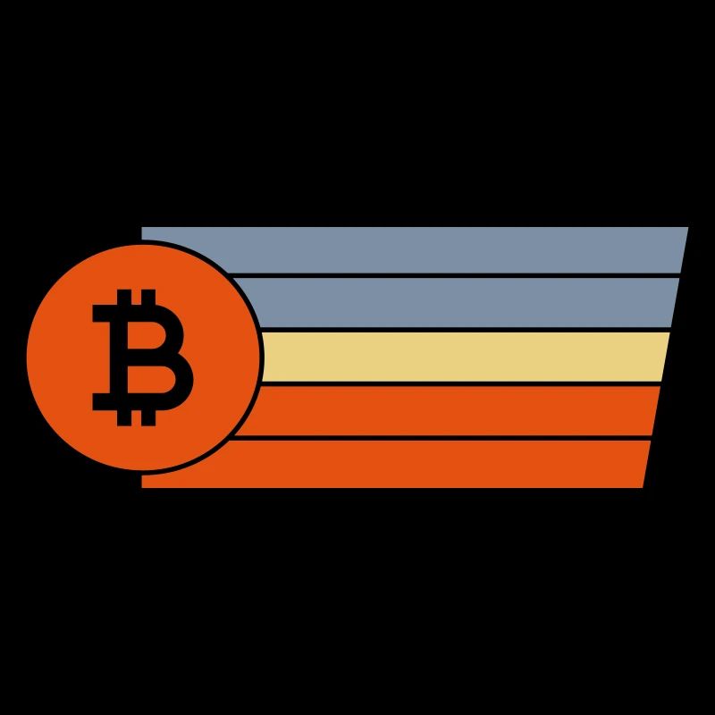 Vintage BTC Crypto Monnaie Bitcoin