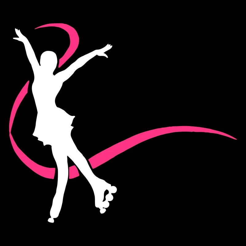 Silhouette patineuse blanche inline