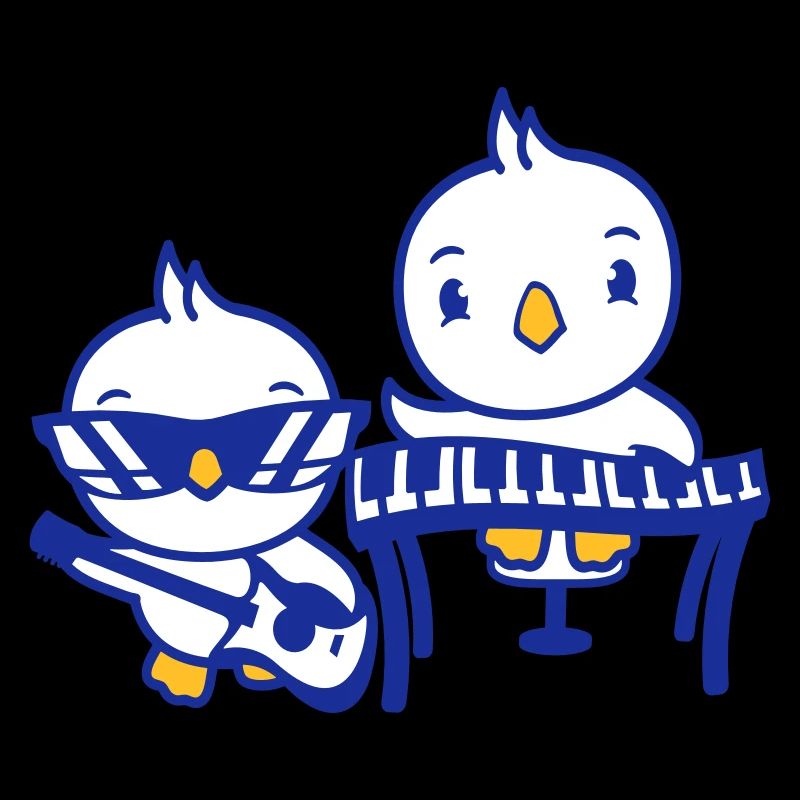 2 poussins oiseaux canards ruban mignon deux amis équipe