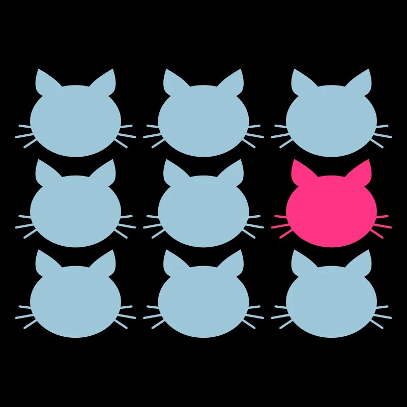 9 Cats Pattern Difference pour être différent