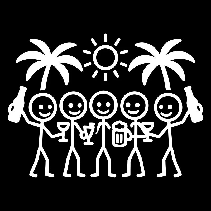 Fête d’équipe de vacances Plage