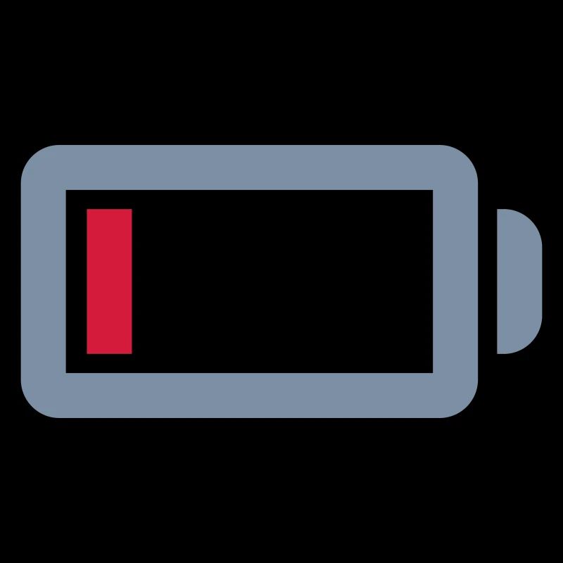 Pas de batterie d’alimentation vide