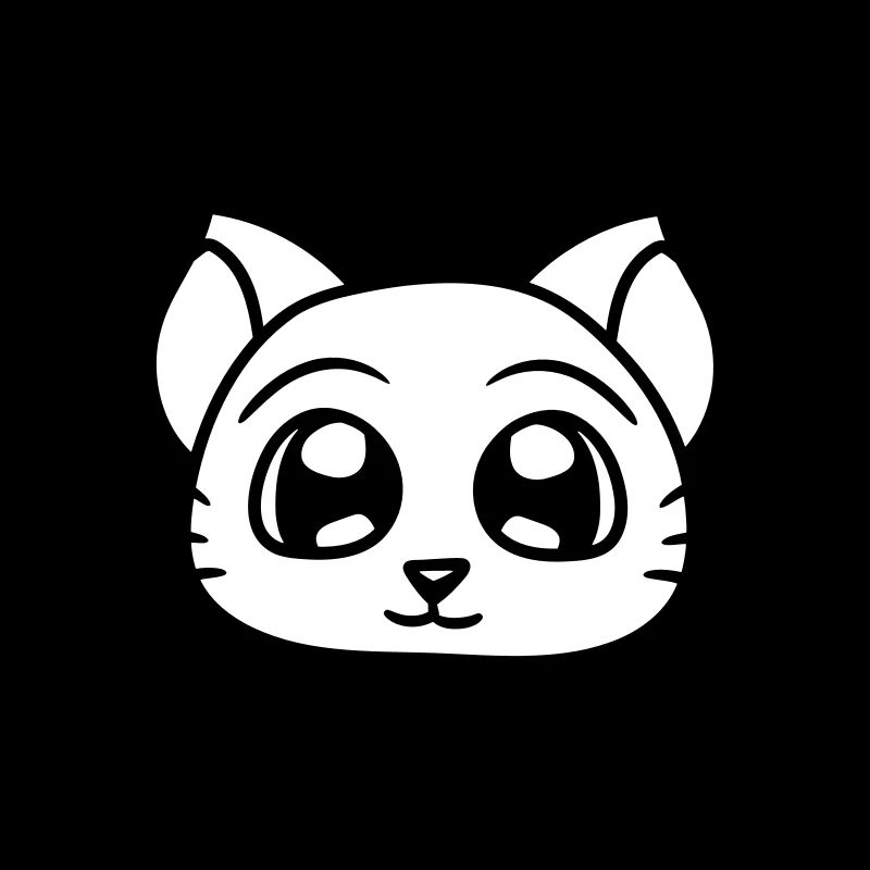 Süße Katze Guckt Glücklich Lächelndes Kätzchen Fun