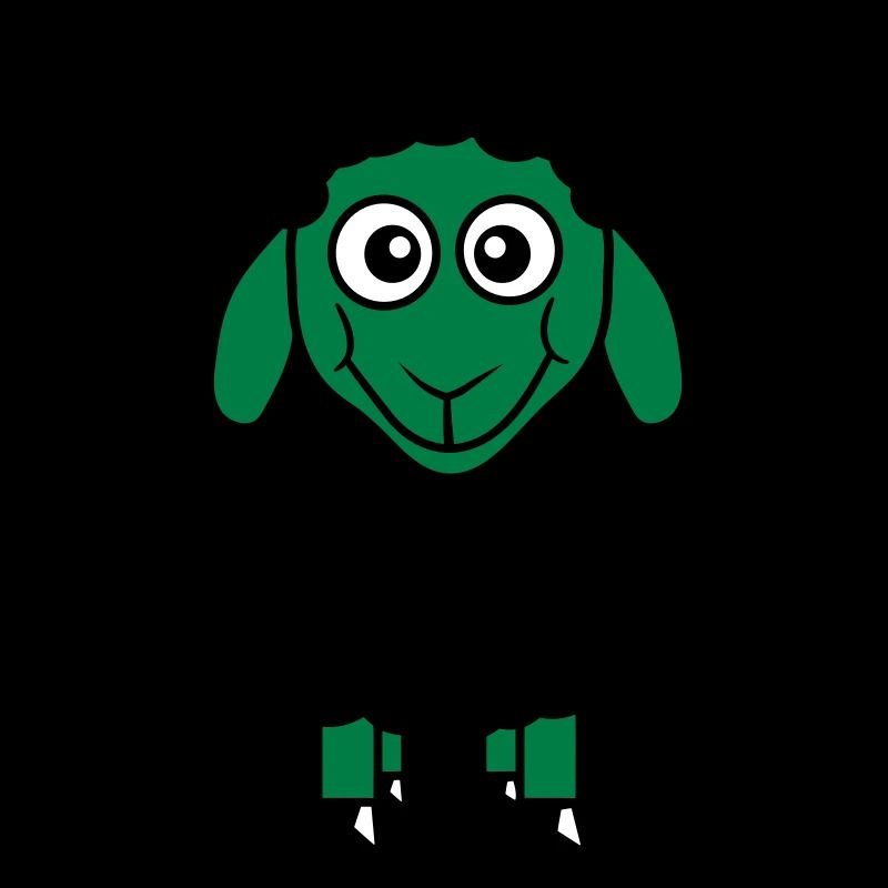 Black Sheep Small Cute Cute Lamb Cool Comic