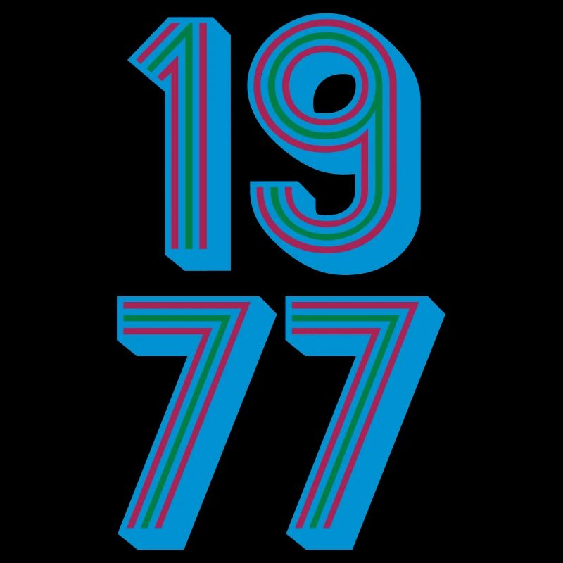 1977 Geburtsjahr | Farben änderbar